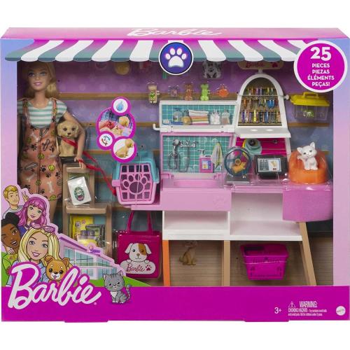 Barbie- Playset Mini Bambola con Accessori a Tema e Cucciolo, giocattolo per  bambini 3+anni - Giocheria