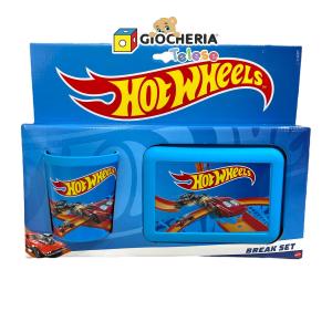 HOT WHEELS - PORTA MERENDA + BICCHIERE