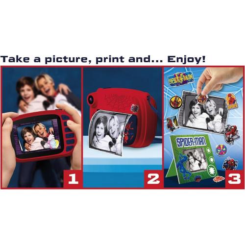 Lisciani - LIS104024 - SPIDERMAN PRINT CAM DISPLAY 6 FOTOCAMERA BAMBINI