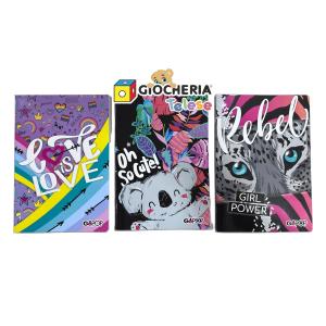 GOPOP22 QUADERNO A4 RIGO A  ASSORTITI GIRL