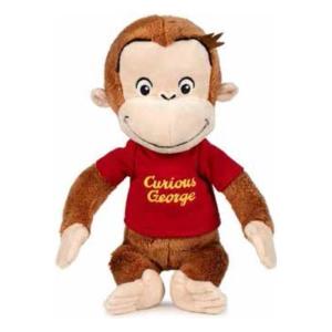 CURIOSO COME GEORGE C/T-SHIRT ROSSA 25 CM