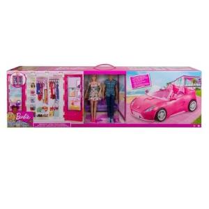 BARBIE E KEN CON ARMADIO E AUTO