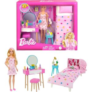 BARBIE CAMERA DA LETTO PLAYSET CON BAMBOLA