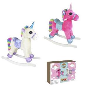 MY VIP - BABY UNICORNO  A DONDOLO CON SUONI E OCCHI RICAMATI ALTE