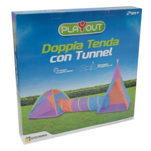 PLAY-OUT - DOPPIA TENDA CON TUNNEL