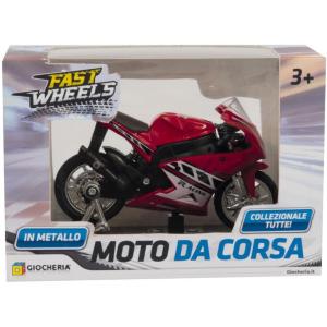 FAST WHEELS - MOTO DA CORSA DIE CAST IN DSP DA 12 IN 4 MOD.ASS.